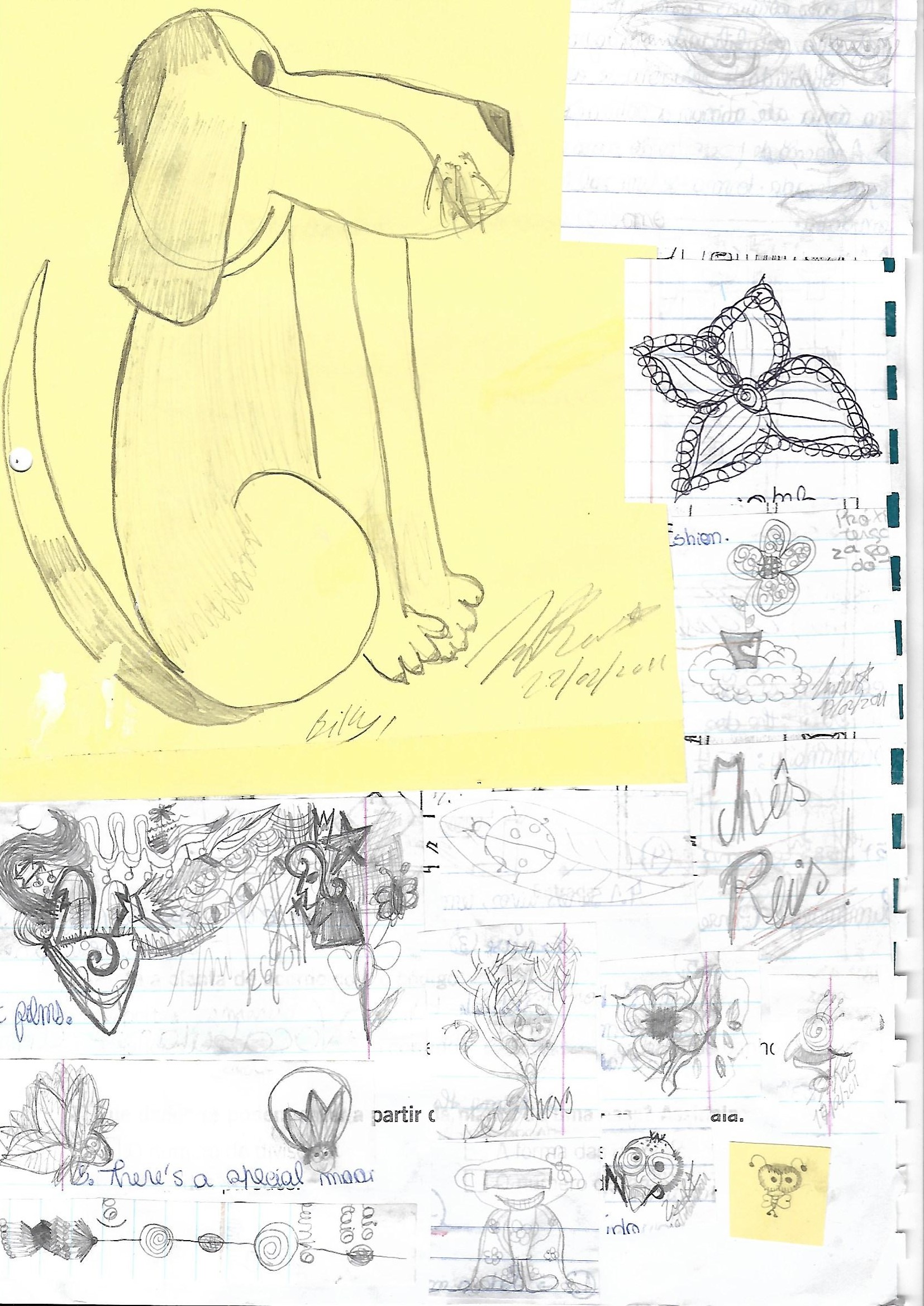 Dog drawing by Inês Reis (@inesreisx)