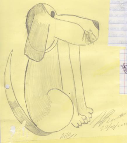 Dog drawing by Inês Reis (@inesreisx)