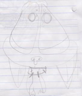 Dog drawing by Inês Reis (@inesreisx)