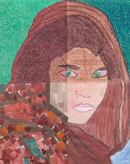 Mixed-media artwork by Inês Reis (@inesreisx)