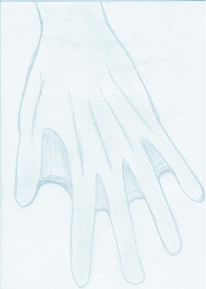 Hand study drawing by Inês Reis (@inesreisx)