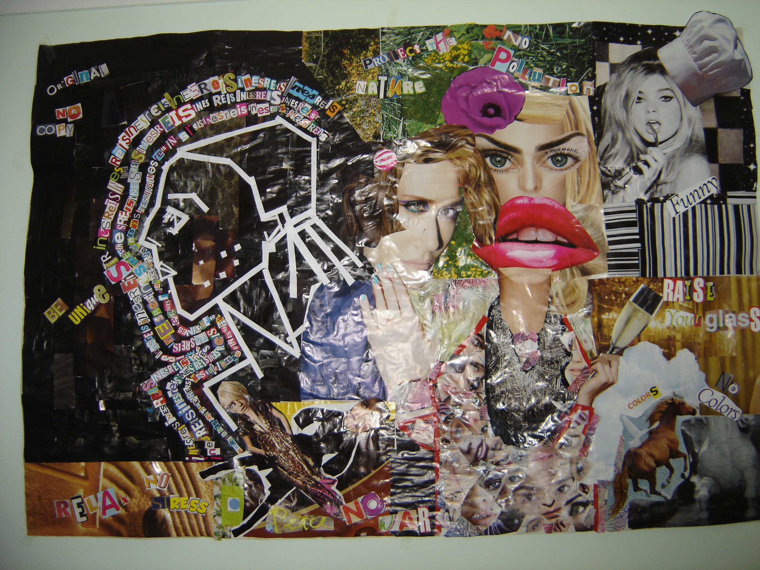 Mixed-media artwork by Inês Reis (@inesreisx)