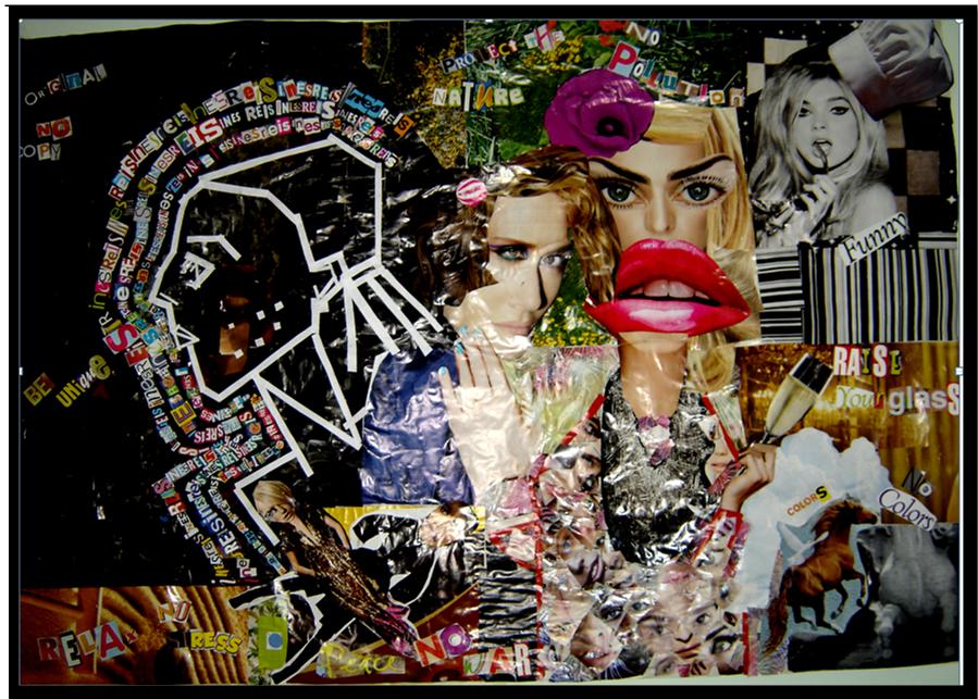 Mixed-media artwork by Inês Reis (@inesreisx)