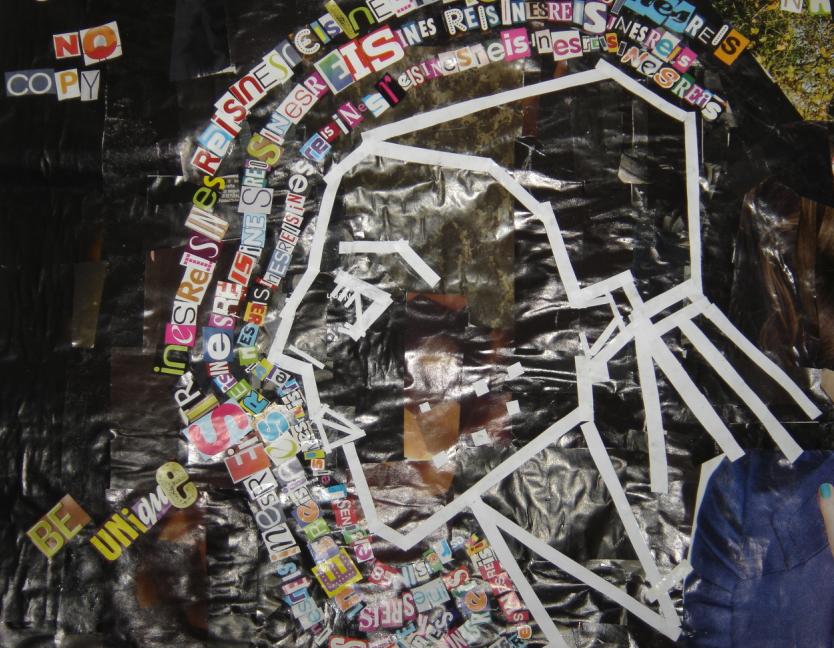 Mixed-media artwork by Inês Reis (@inesreisx)