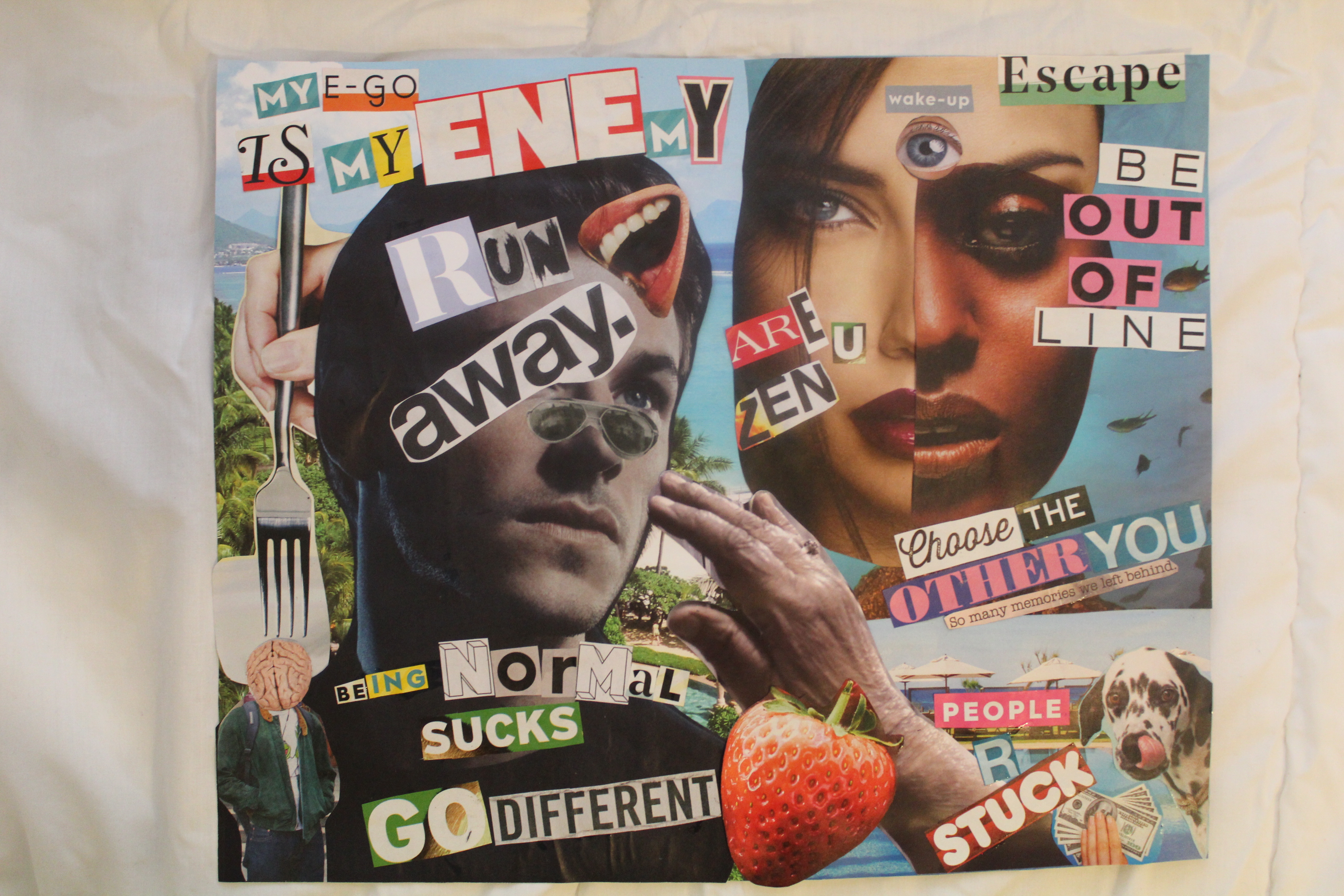 Mixed-media artwork by Inês Reis (@inesreisx)
