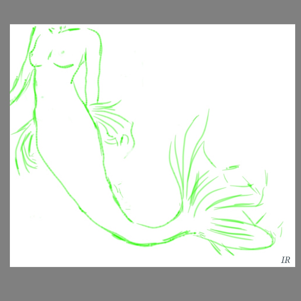 Mermaid illustration by Inês Reis (@inesreisx)