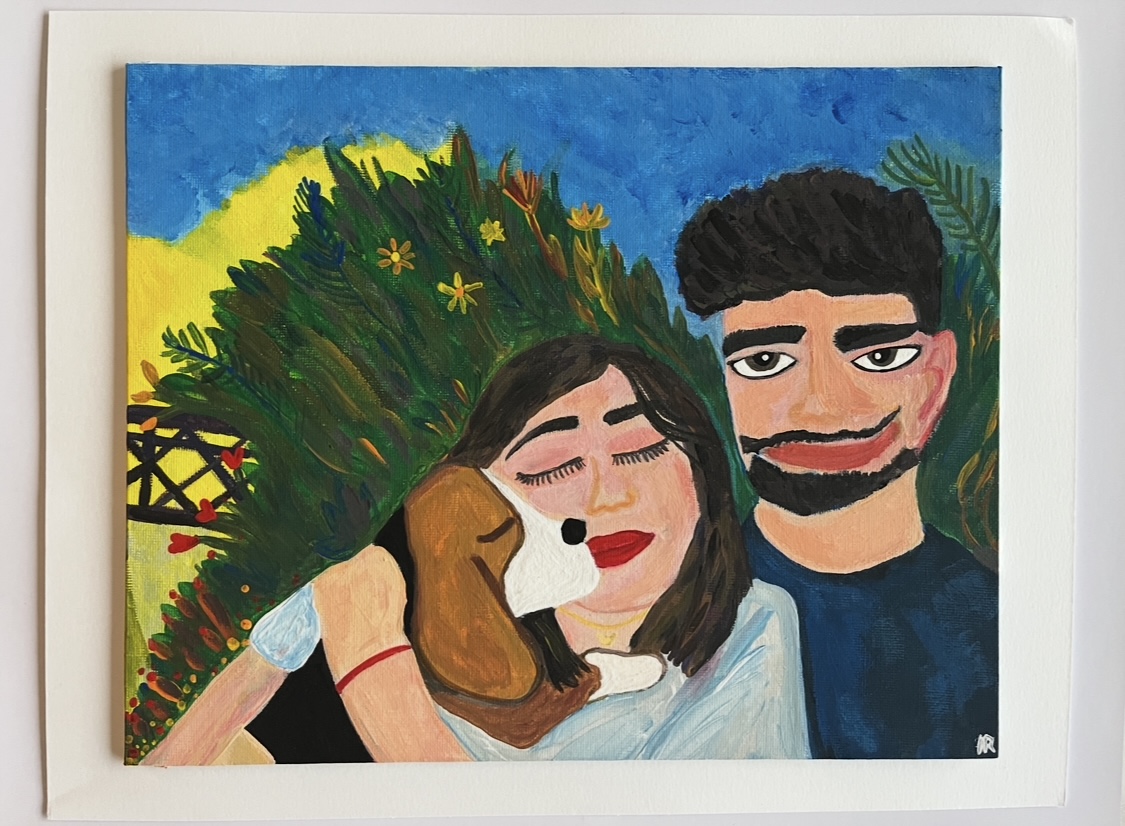 Canvas painting by Inês Reis (@inesreisx)
